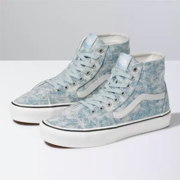 Vans Demin Destroy Sk8-Hi Tampered Sneakers - Picture 1 of 6